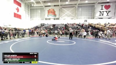 59 lbs Cons. Round 3 - Archer Greeley, Victor Wrestling Club vs Myles Horth, Guilderland Youth Wrestling