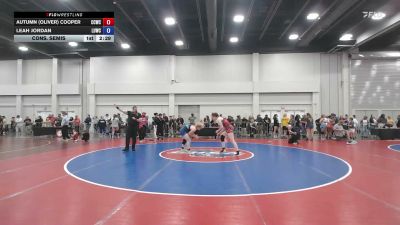155 lbs Cons. Semis - Autumn (Oliver) Cooper, Columbia County Wrestling Club vs Leah Jordan, Level Up Wrestling Center