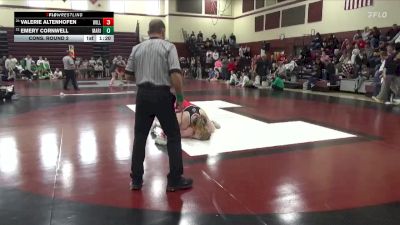 155 lbs Cons. Round 2 - Valerie Altenhofen, Williamsburg vs Emery Cornwell, Marion