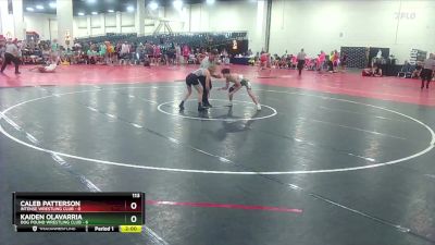 113 lbs Round 5 (16 Team) - Kaiden Olavarria, Dog Pound Wrestling Club vs Caleb Patterson, Intense Wrestling Club