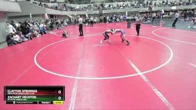 65 lbs Quarterfinal - Zachary Heuston, RT Elite Wrestling vs Clayton Spierings, Mollitium Wrestling Club