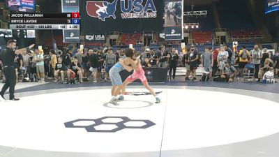 120 lbs Cons. Sub-rd Of 32 - Jacob Willaman, Ohio vs Bryce Lavoie, Texas
