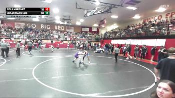 157 lbs 5th Place Match - Logan Marshall, Snake River vs Benji Martinez, Timberline High School