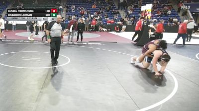 215 lbs Consi Of 32 #2 - Janzel Hernandez, Lowell vs Brandon Leeman, Milford NH
