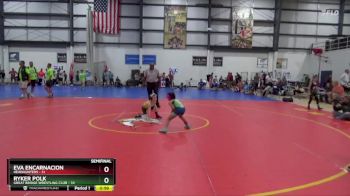 50 lbs Semifinal - Ryker Polk, Great Bridge Wrestling Club vs Eva Encarnacion, HeadHunters