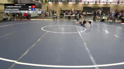 88 lbs Champ. Round 2 - Landon Wheelan, Moen Wrestling Academy vs Layton Alvarez, Moen Wrestling Academy