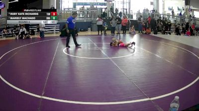 46 lbs Round 5 - Mariely Machado, Bandas Wrestling Academy vs Ruby Kate Richards, Texas Select Wrestling