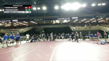 132 lbs Cons. Round 2 - Kaleb Williams, South Dade vs Jonathan Eaton, Nolensville High School