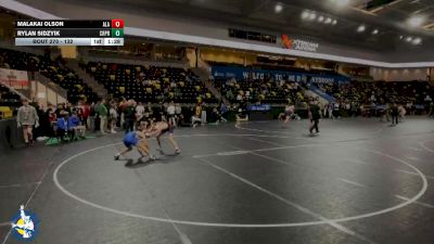 132 lbs Prelim - Malakai Olson, Albert Lea Area vs Rylan Sidzyik, Creighton Preparatory School