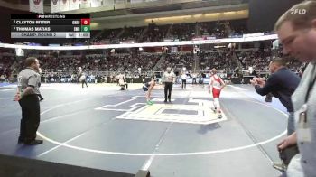 II-101 lbs Champ. Round 2 - Thomas Matias, Shoreham-Wading River vs Clayton Ritter, Oneonta