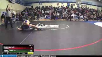182 lbs Cons. Round 1 - Ryan Hamlin, Tonasket vs Evan Vanatta, Tonasket