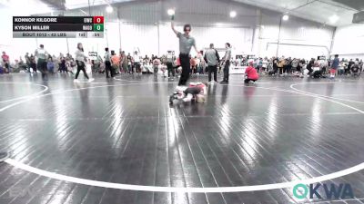 43 lbs Quarterfinal - Konnor Kilgore, Eufaula Ironheads Wrestling Club vs Kyson Miller, Wagoner Takedown Club