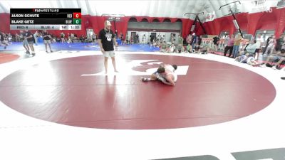 126 lbs Finals (2 Team) - Blake Getz, Team Blue vs Jaxon Schute, Team Red