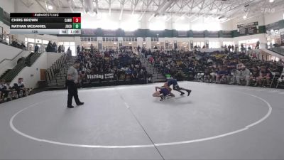 126 lbs Round 1 (16 Team) - Nathan McDaniel, Jones County vs Chris Brown, Cambridge