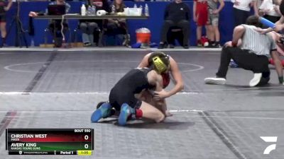 72 lbs Semifinal - Christian West, Maize vs Avery King, Kansas Young Guns