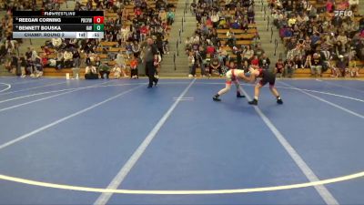 85 lbs Champ. Round 2 - Reegan Corning, Pardeeville Boys Club Youth Wr vs Bennett Bouska, Immortal Athletics WC