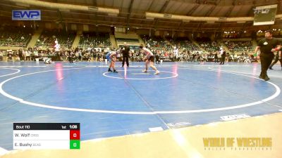 110 lbs Final - Wyatt Wolf, Crass Trained vs Elijah Bushy, Beast Mode Wrestling