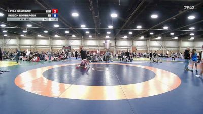 125 lbs Semifinal - Layla Namerow, MGW Riptide - GHSE vs Rileigh Romberger, Maryland Mana Power - GHSE
