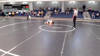 135 lbs Finals (2 Team) - Sofia Hoegemeyer, Millard West vs Kyra Hains, Lincoln East