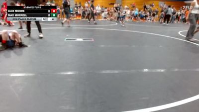 65 lbs 3rd Place Match - Jace Moore, Grizzlies Wrestling Club vs Max Morrell, Cobra Wrestling Club