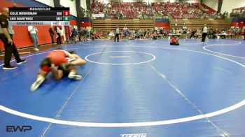 215 lbs Quarterfinal - Cole Breneman, Bixby HS Boys vs Leo Martinez, Bartlesville High School