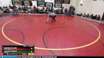 113 Boys Champ. Round 1 - Caycen Scholz, Bennett vs Austin Collins, Wray Eagles