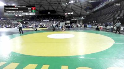 Girls 3A 140 lbs Champ. Round 2 - Hayden Roth, Auburn Mountainview (Girls) vs Jenahvive Stevens, Timberline (Girls)