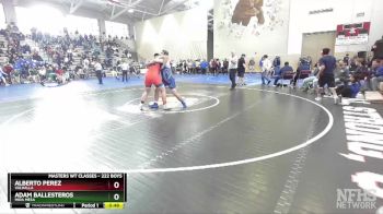 222 Boys Cons. Round 2 - Adam Ballesteros, Mira Mesa vs Alberto Perez, Valhalla