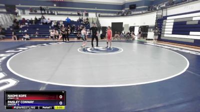 115 lbs Round 1 (4 Team) - Naomi Kofe, Utah 1 vs Paisley Conway, Oregon