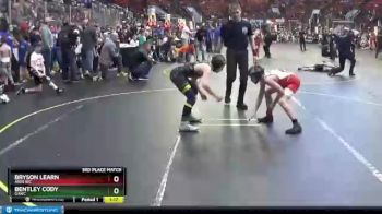78 lbs 3rd Place Match - Bryson Learn, Ares WC vs Bentley Cody, GAWC