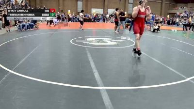 215 lbs 7th Place Match - Stevan Benhumea, McDonald County vs Wyatt Carroll, Thompson