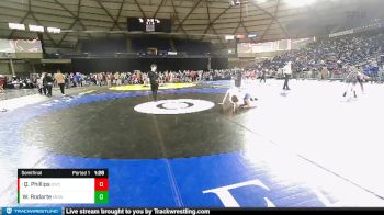 165 lbs Semifinal - Quinn Phillips, Omak Wrecking Crew Wrestling vs Wyatt Rodarte, Mat Demon Wrestling Club