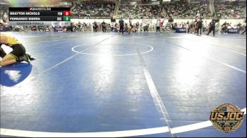 110 lbs Quarterfinal - Brayton Nichols, Proving Grounds Wrestling vs Fernando Sierra, OKC Saints Wrestling