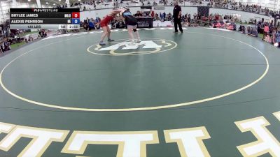 135 lbs Brylee James, Missouri Red vs Alexis Pehrson, Nebraska