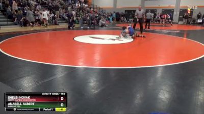 155 lbs Cons. Round 1 - Anabell Albert, Burlington vs Shelbi Novak, Cedar Rapids Washington