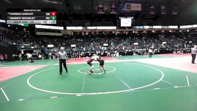180 lbs Quarterfinal - Kansas Laishley, CAM2 vs Bennett McKinley, PWCA