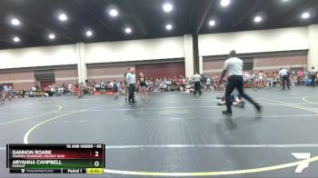 65 lbs Cons. Round 3 - Gannon Roark, Warren Warriors Vincent Ohio vs Aryanna Campbell, Pursuit