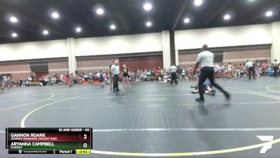 65 lbs Cons. Round 3 - Gannon Roark, Warren Warriors Vincent Ohio vs Aryanna Campbell, Pursuit