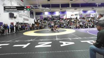 Boys 167 lbs 3rd Place Match - Cole Matayoshi, Shasta Boys vs Noeah Merrill, Foothill Boys