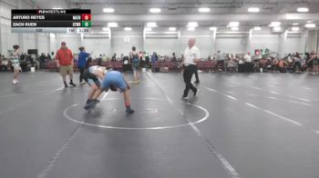 132 lbs Round 4 (10 Team) - Arturo Reyes, Mat Assassins Black vs Zach Kuen, CHWHALE Blue