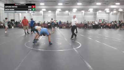 132 lbs Round 4 (10 Team) - Arturo Reyes, Mat Assassins Black vs Zach Kuen, CHWHALE Blue