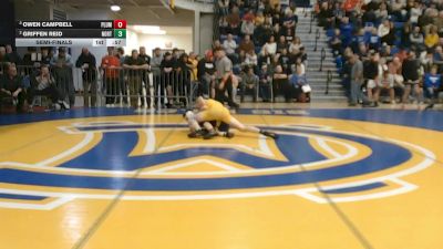 152 lbs Semifinal - Owen Campbell, Plum vs Griffen Reid, North Allegheny