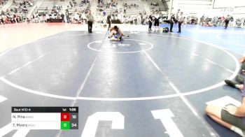 182 lbs Rr Rnd 1 - Nazareth Pina, OBWC Goblins vs Trey Myers, Michigan Grapplers Blue