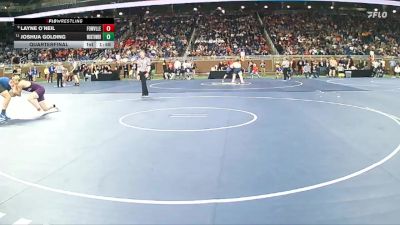 D2-215 lbs Quarterfinal - Layne O`Neil, Fowlerville HS vs Joshua Golding, Warren Woods-Tower HS