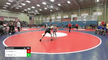 120 lbs Round Of 16 - Caleb Rivas, Golden West vs Solomon Reyes, Madera