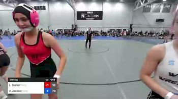 101 lbs Quarterfinal - Sydney Cannon, Charlies Angels Black vs Makayla Young, WOW North