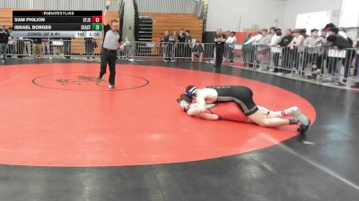 150 lbs Consi Of 8 #1 - Sam Philion, Saint John's vs Israel Borges, Southeastern