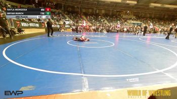 82 lbs 3rd Place - Rayla Mongosa, Warrior Wrestling Club (WWC) vs Bryar Burch, Team Tulsa Wrestling Club