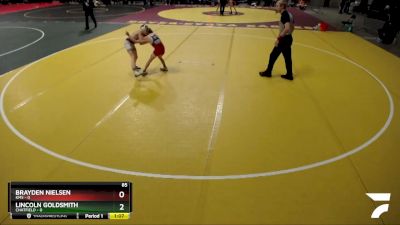 85 lbs Quarterfinals (8 Team) - Brayden Nielsen, KMS vs Lincoln Goldsmith, Chatfield