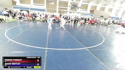 165 lbs Cons. Round 6 - Parker Streight, UT vs Boden Bentley, MT